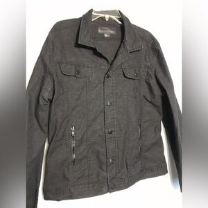 Triumph over Tragedy Men's Black Denim Jacket L